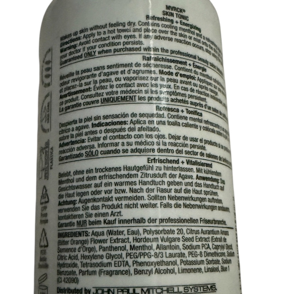 NEW! Paul Mitchell- Mvrck Skin Tonic- 7.3 fl oz.- $39 MSRP - Picture 3 of 3